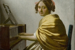 Vermeer(?) Jeune femme assise au virginal