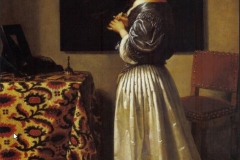 Caspar Netscher Femme à sa toilette