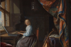 Gerard Dou Jeune femme au clavicorde