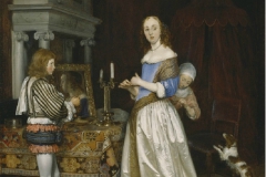 Gerard ter Borch Femme à sa toilette servie par un page