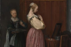 Gerard ter Borch Femme à sa toilette