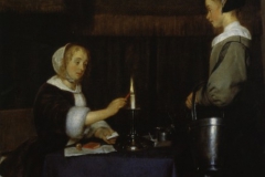 Gerard ter Borch Femme cachetant une lettre