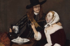 Gerard ter Borch Homme incitant une femme à boire