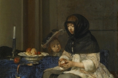 Gerard ter Borch La peleuse de pommes