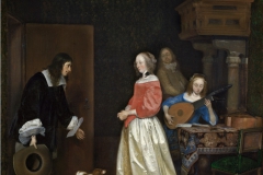 Gerard ter Borch La visite du prétendant