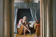 Jan Steen Femme à sa toilette