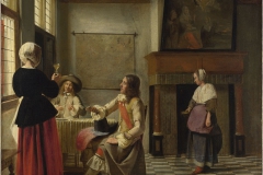 Pieter de Hooch Le verre levé