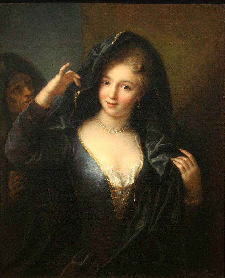 Jean Raoux Jeune fille au collier de perles059