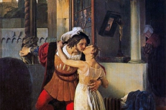 Francesco Hayez " Le dernier baiser de Roméo et Juliette"