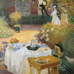 copie peinture classique, techniques anciennes,copie Monet, copie déjeuner Monet